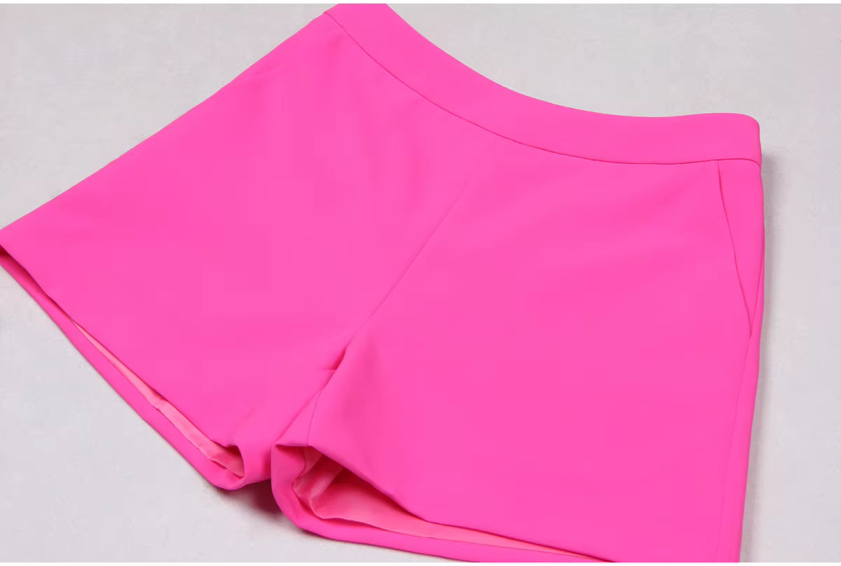 Vienna Structured Blazer & Shorts 3-Piece Set