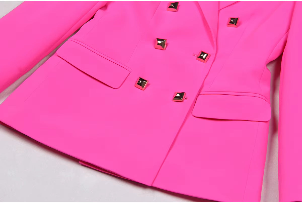 Vienna Structured Blazer & Shorts 3-Piece Set