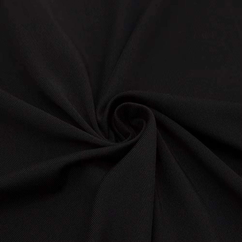 Crossover Plunge Long Sleeve Mermaid Midi Dress