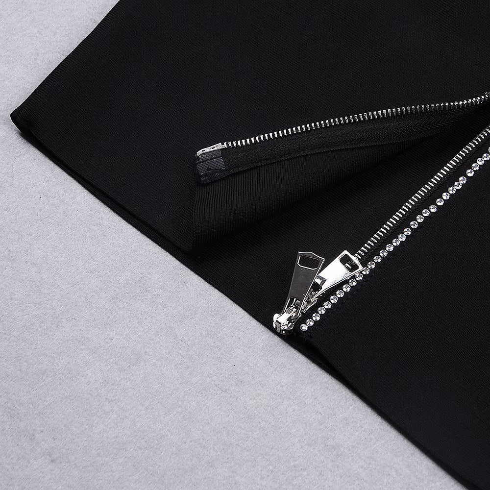 Seraphine Crystal Backless Midi Dress