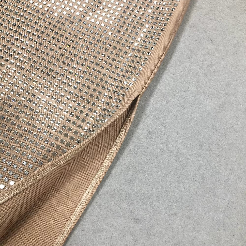 Radiant Rhinestone Maxi Gown