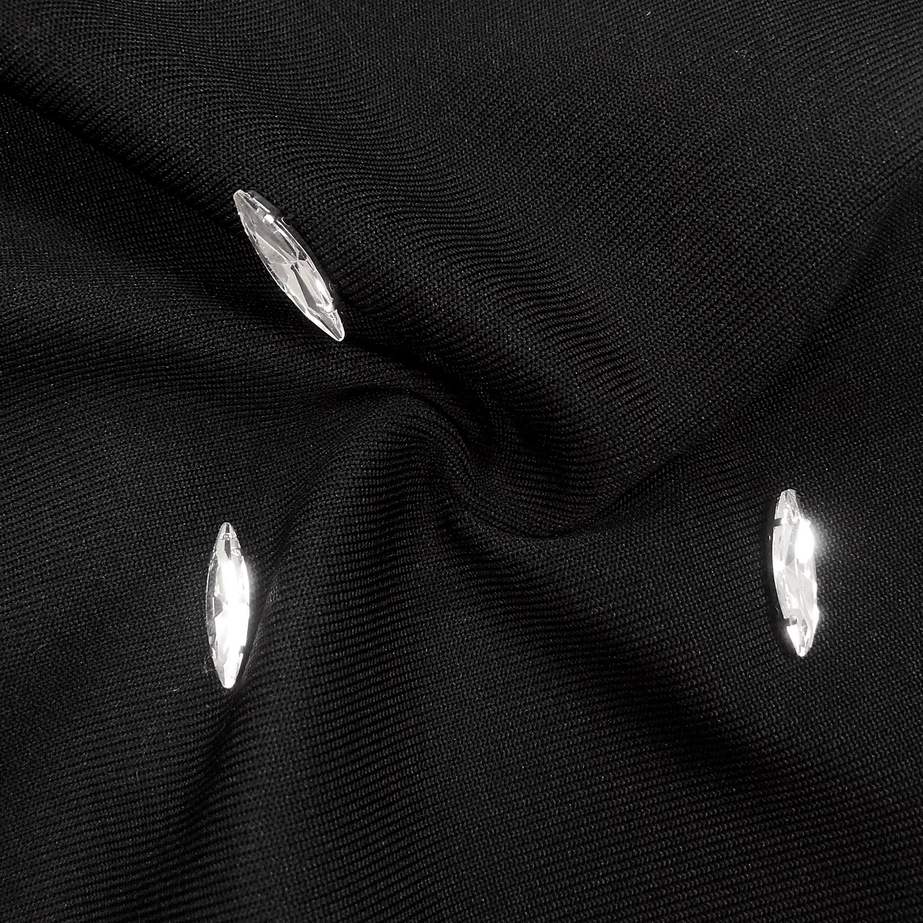 Noir Elise Rhinestone Bow Maxi Gown