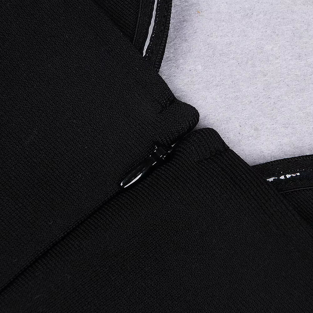 Mira V-Neck Velvet Fringe Dress