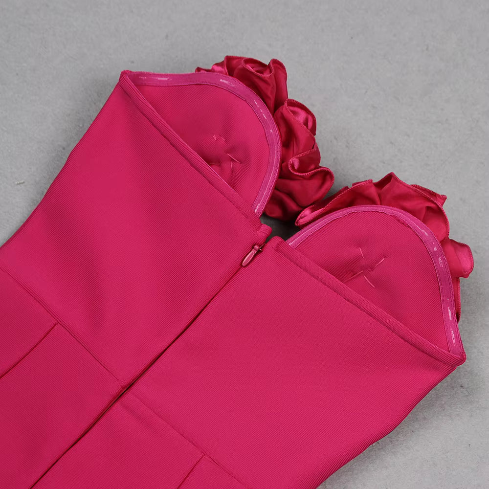 Rhinestone Chain Off-Shoulder Mermaid Evening Dress