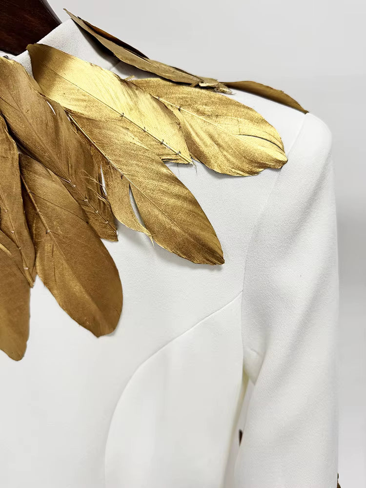 High Neck Long Sleeve Formal Dress