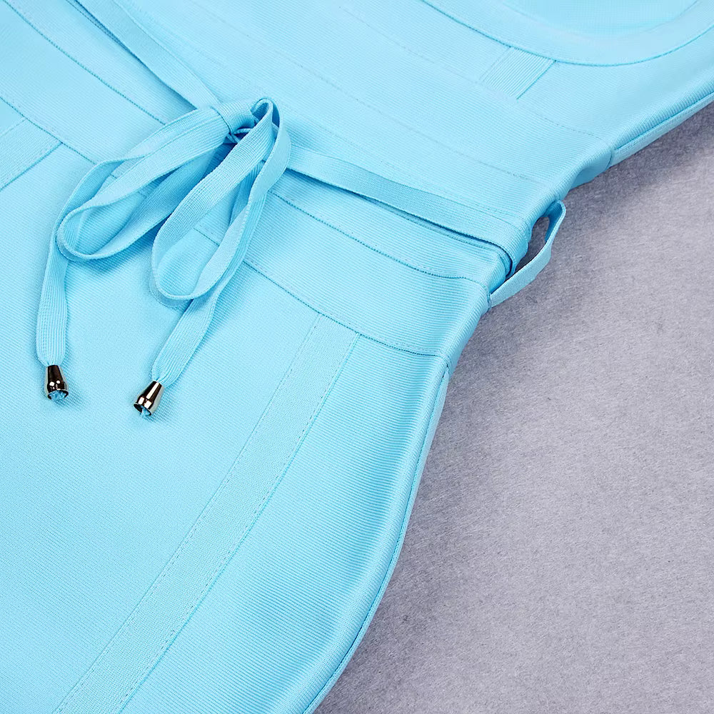 Aria Strappy V-Neck Bandage Dress