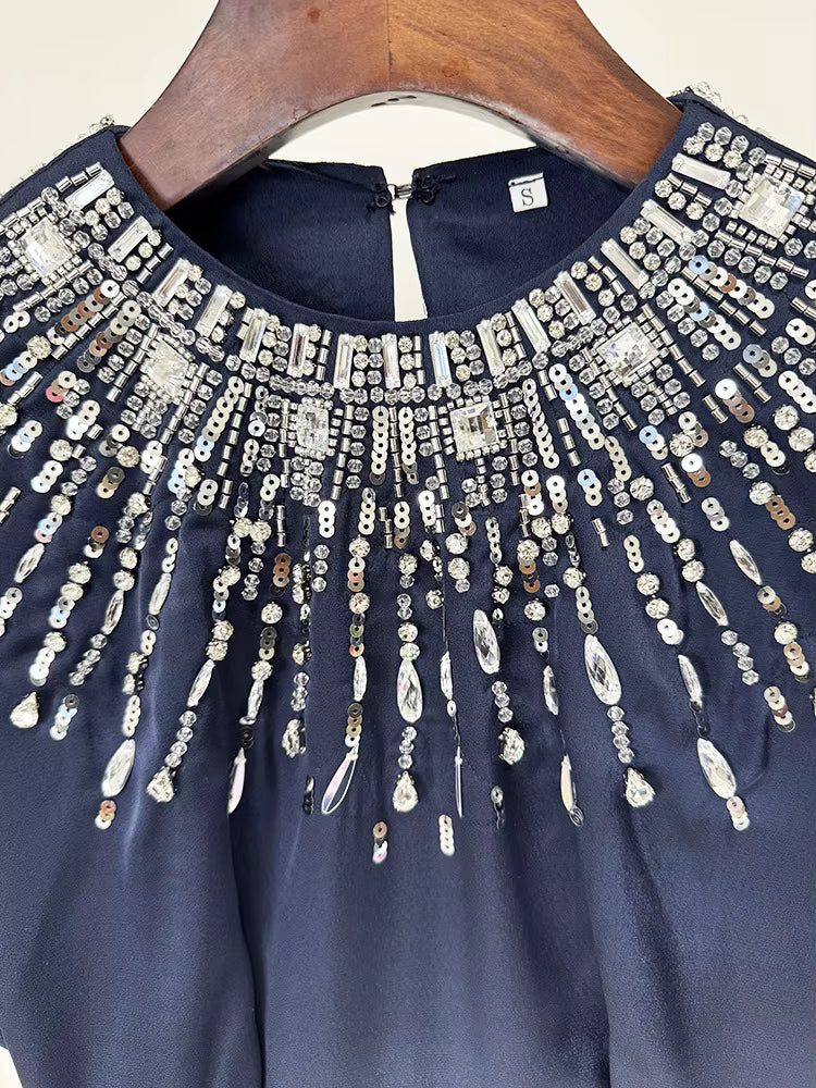 Mint Green Beaded Cape