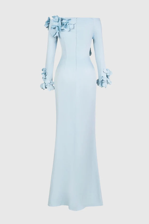 Celestia 3D Floral Maxi Gown