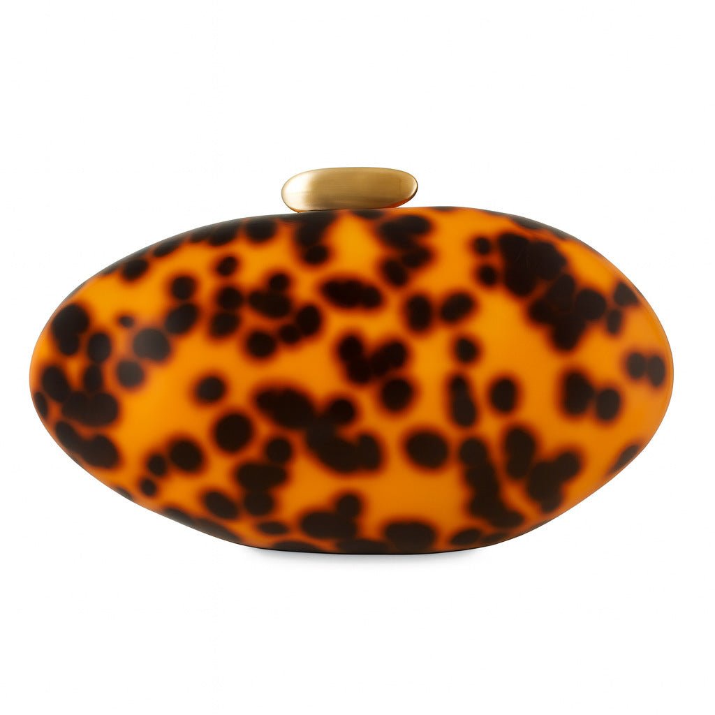 Acrylic Amber Evening Clutch Bag by CJ | 0 from Luxe Lane | SKU: CJNS256524101AZ | Barcode:  | Options: Amber | Acrylic Amber Evening Clutch Bag