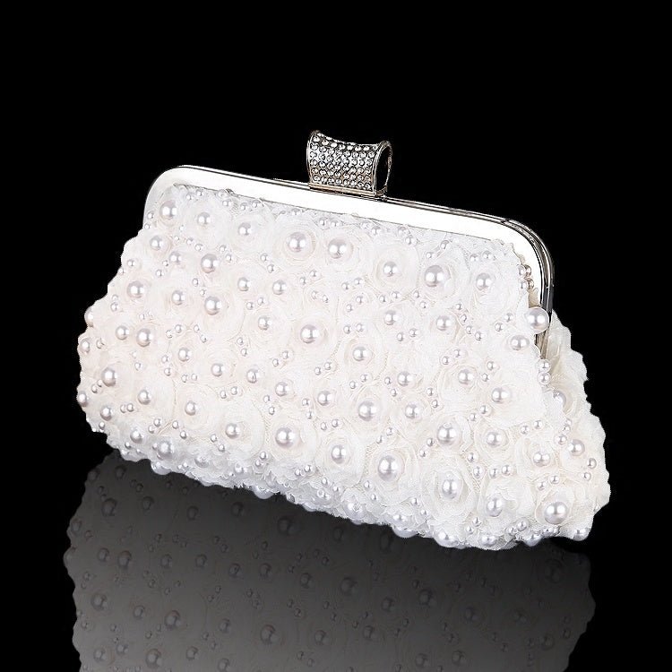 Acrylic Pearl Evening Bag – Round Crossbody Clutch by CJ | 0 from Luxe Lane | SKU: CJNS104711401AZ | Barcode:  | Options: Apricot pink | Acrylic Pearl Evening Bag – Round Crossbody Clutch