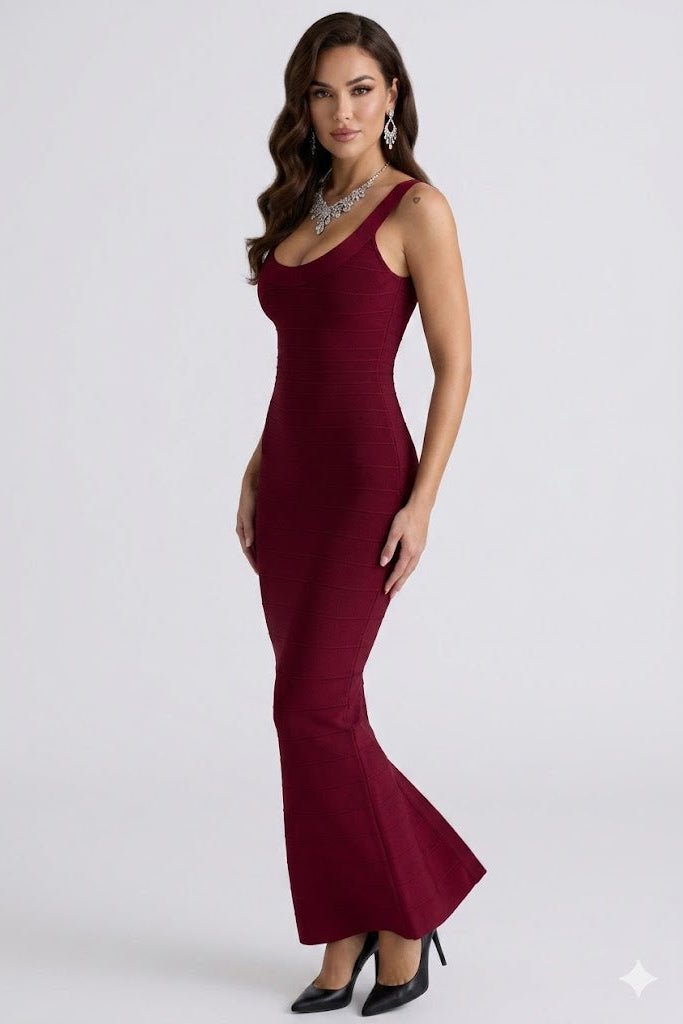Aurelia Gown Bandage Maxi DressEvening DressesGoldenS(2)champagneLuxe Lane