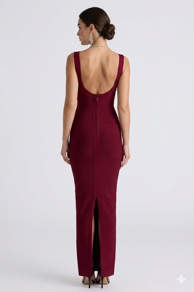 Aurelia Gown Bandage Maxi DressEvening DressesRedS(2)champagneLuxe Lane