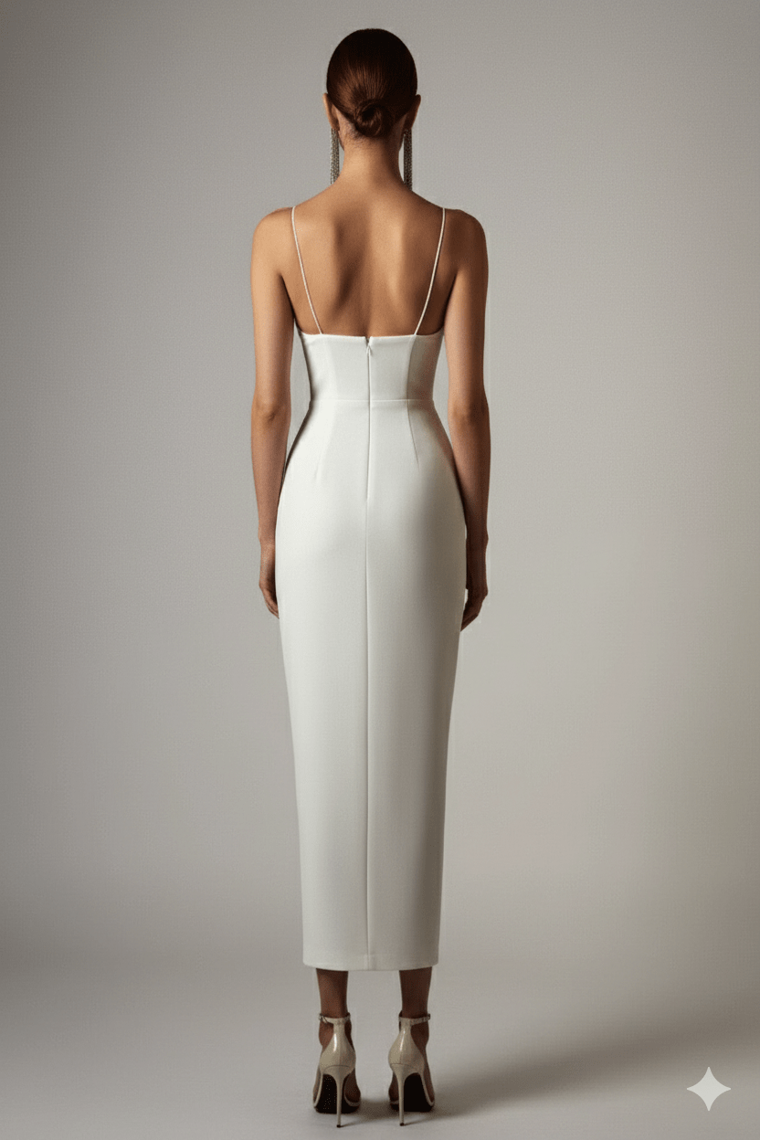 Averie Halter High - Slit Maxi Dress by Luxe Lane | from Luxe Lane | SKU:  | Barcode:  | Options: black XS | Averie Halter High - Slit Maxi Dress