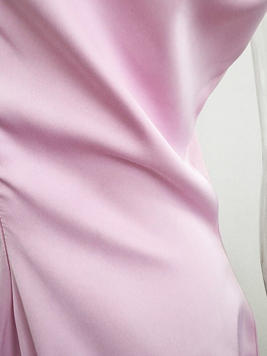 Beaded Cowl - Neck Bodycon Maxi Evening DressParty dressesPinkS(6)Luxe Lane