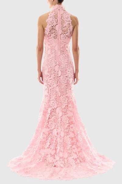 Blush Lace Mermaid GownEvening DressesPinkS(2)Luxe Lane