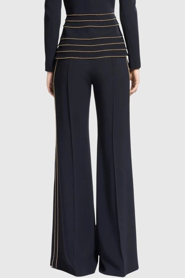 Burgundy Tailored Trouser SetWomen SuitsWine redS(2)Luxe Lane