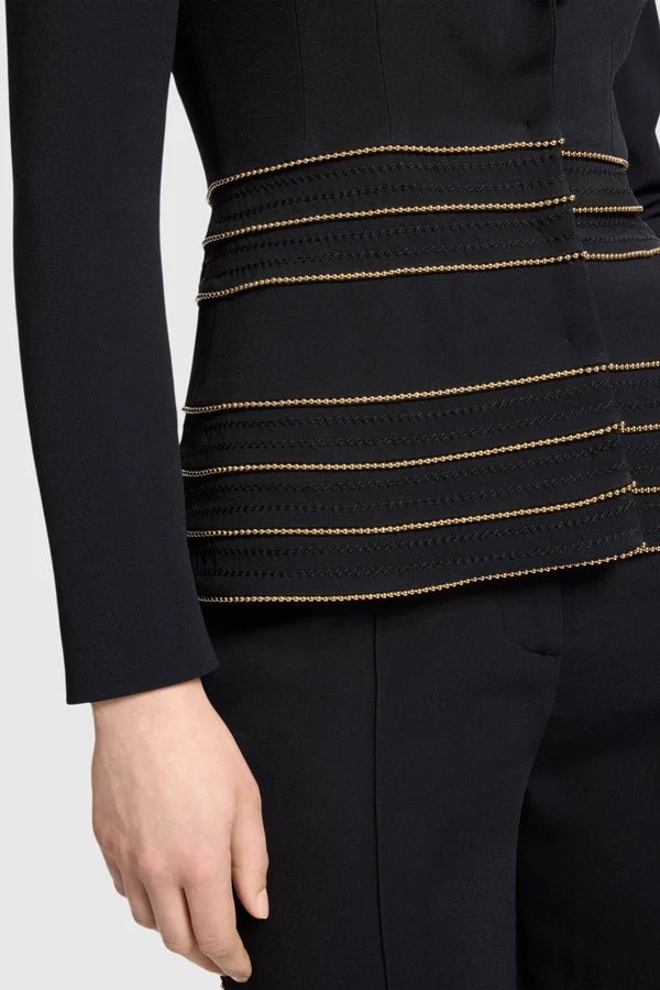 Burgundy Tailored Trouser SetWomen SuitsWine redS(2)Luxe Lane