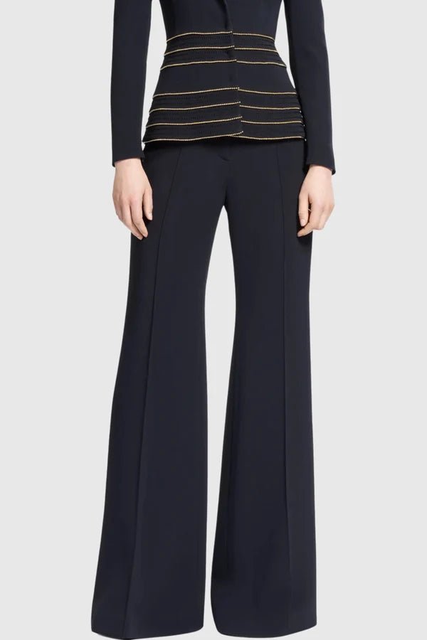 Burgundy Tailored Trouser SetWomen SuitsWine redS(2)Luxe Lane
