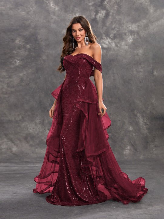 Classic Wear Off Shoulder Sweetheart coming soonEvening DresssBlack2(UK 6)Luxe Lane