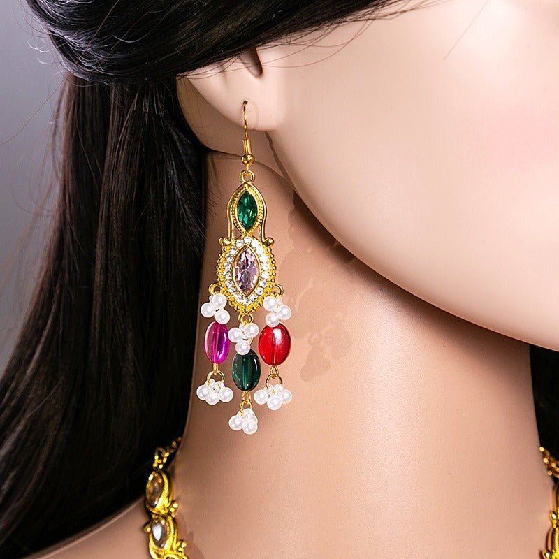 Crystal Necklace & Earrings Set – Luxury Vintage Jewelry by CJ | 0 from Luxe Lane | SKU: CJLX253583301AZ | Barcode:  | Options: Crystals | Crystal Necklace & Earrings Set – Luxury Vintage Jewelry