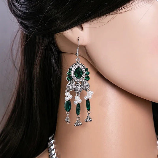 Crystal Necklace & Earrings Set – Luxury Vintage Jewelry by CJ | 0 from Luxe Lane | SKU: CJLX253583301AZ | Barcode:  | Options: Crystals | Crystal Necklace & Earrings Set – Luxury Vintage Jewelry