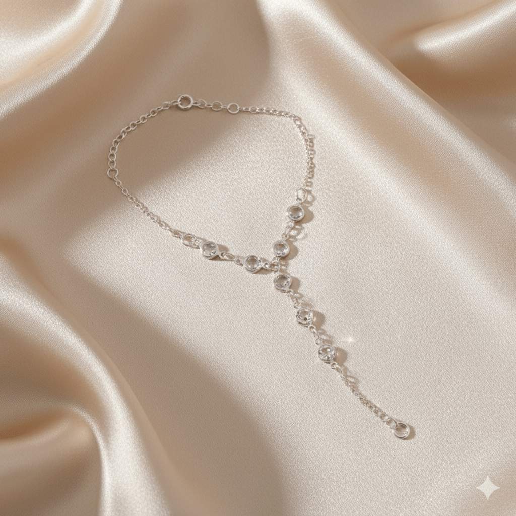 Crystal Pearl Mitten Bracelet & Ring Set by CJ | 0 from Luxe Lane  : Gold | Crystal Pearl Mitten Bracelet & Ring Set