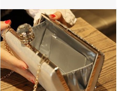 Diamond Crossbody Evening Bag for Women by CJ | 0 from Luxe Lane | SKU: CJBHNSNS20772-Black | Barcode:  | Options: Black | Diamond Crossbody Evening Bag for Women