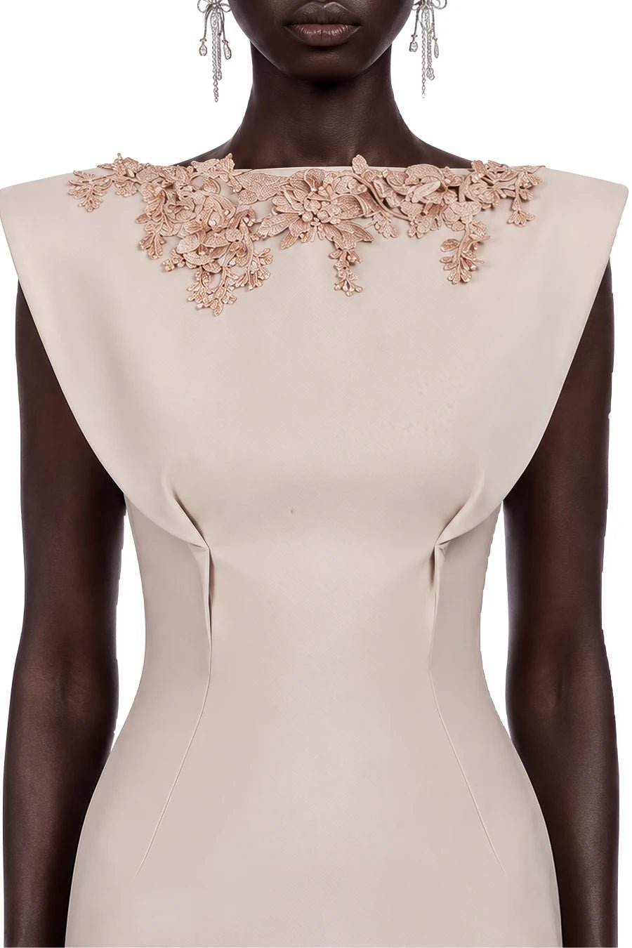 Dusty Rose Floral A-Line GownEvening DressesDusty pinkS(2)Luxe Lane