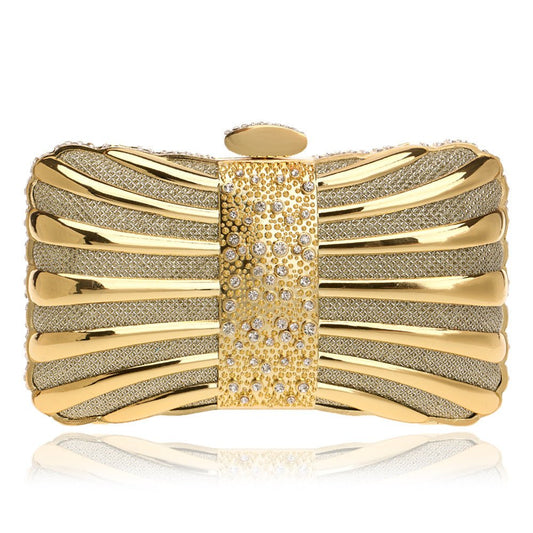 Elegant Bow Evening Clutch Bag for Women by CJ | 0 from Luxe Lane | SKU: CJYD195823101AZ | Barcode:  | Options: Red | Elegant Bow Evening Clutch Bag for Women