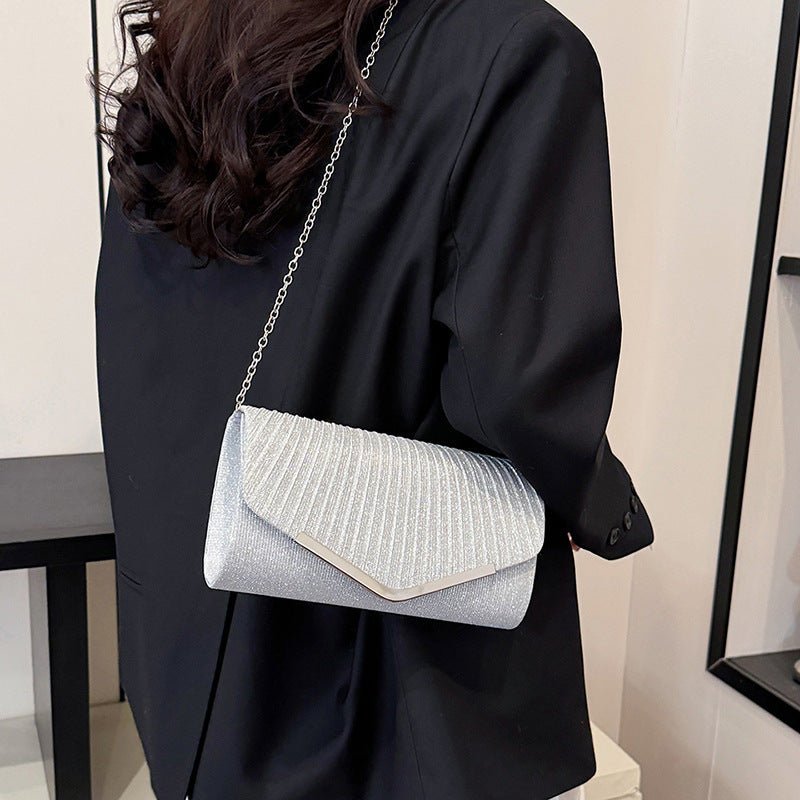 Evening Chain Crossbody Bag for Women by CJ | 0 from Luxe Lane | SKU: CJNS226341401AZ | Barcode:  | Options: Black | Evening Chain Crossbody Bag for Women