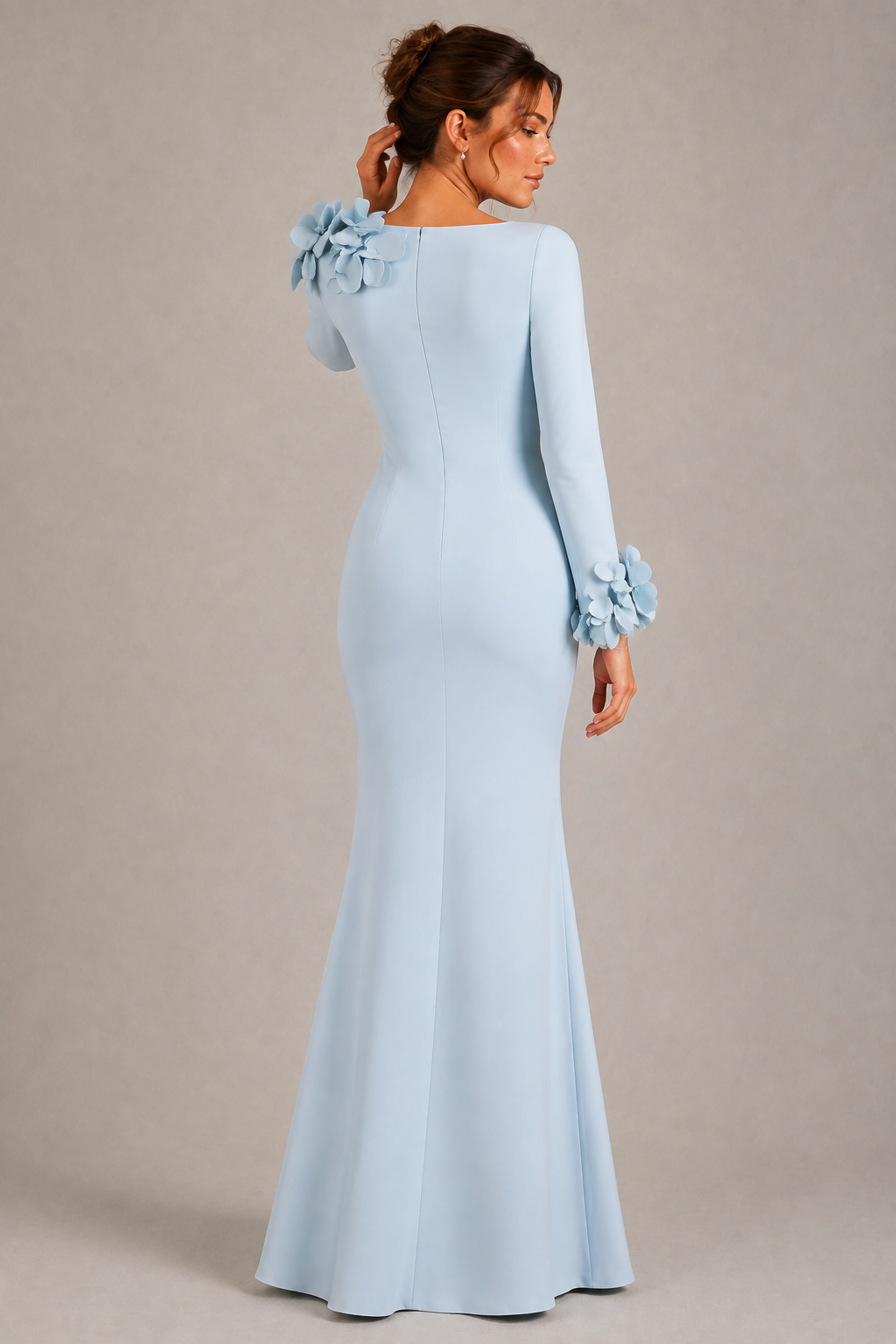 Celestia 3D Floral Maxi Gown