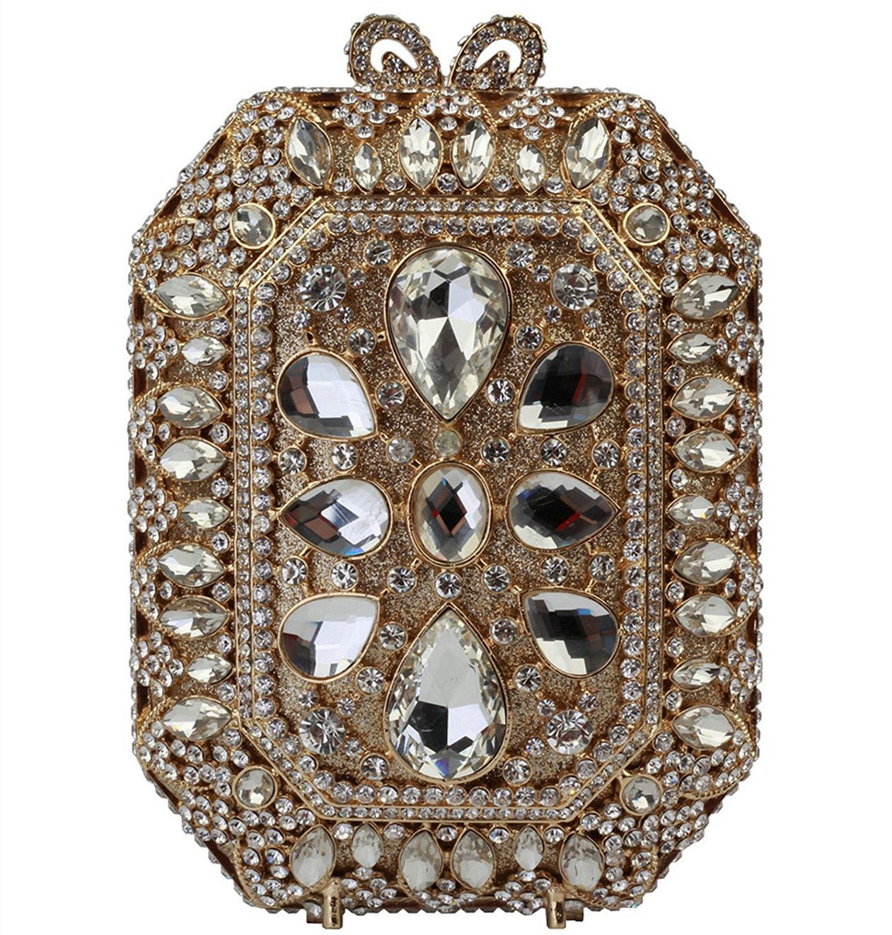 Handmade Diamond Crystal Evening Clutch Bag by CJ | 0 from Luxe Lane | SKU: CJNS150818901AZ | Barcode:  | Options: Picture1 | Handmade Diamond Crystal Evening Clutch Bag