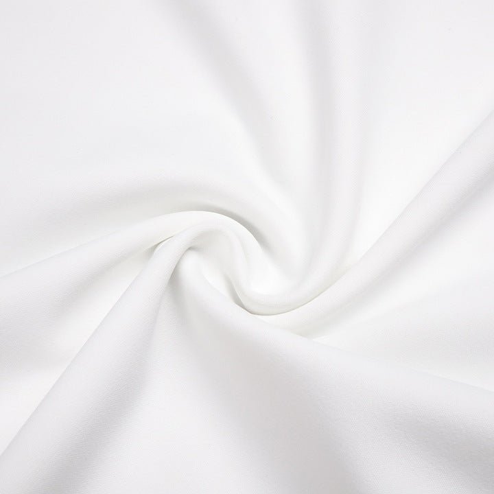 High Neck Long Sleeve Split Maxi Dress by Luxe Lane | from Luxe Lane | SKU: -1 | Barcode:  | Options: White XS(4) | Elegant White High Neck Long Sleeve Evening Dresses Women Sexy Split Maxi Gown Formal Party Dress Draped Wedding Guest Outfit