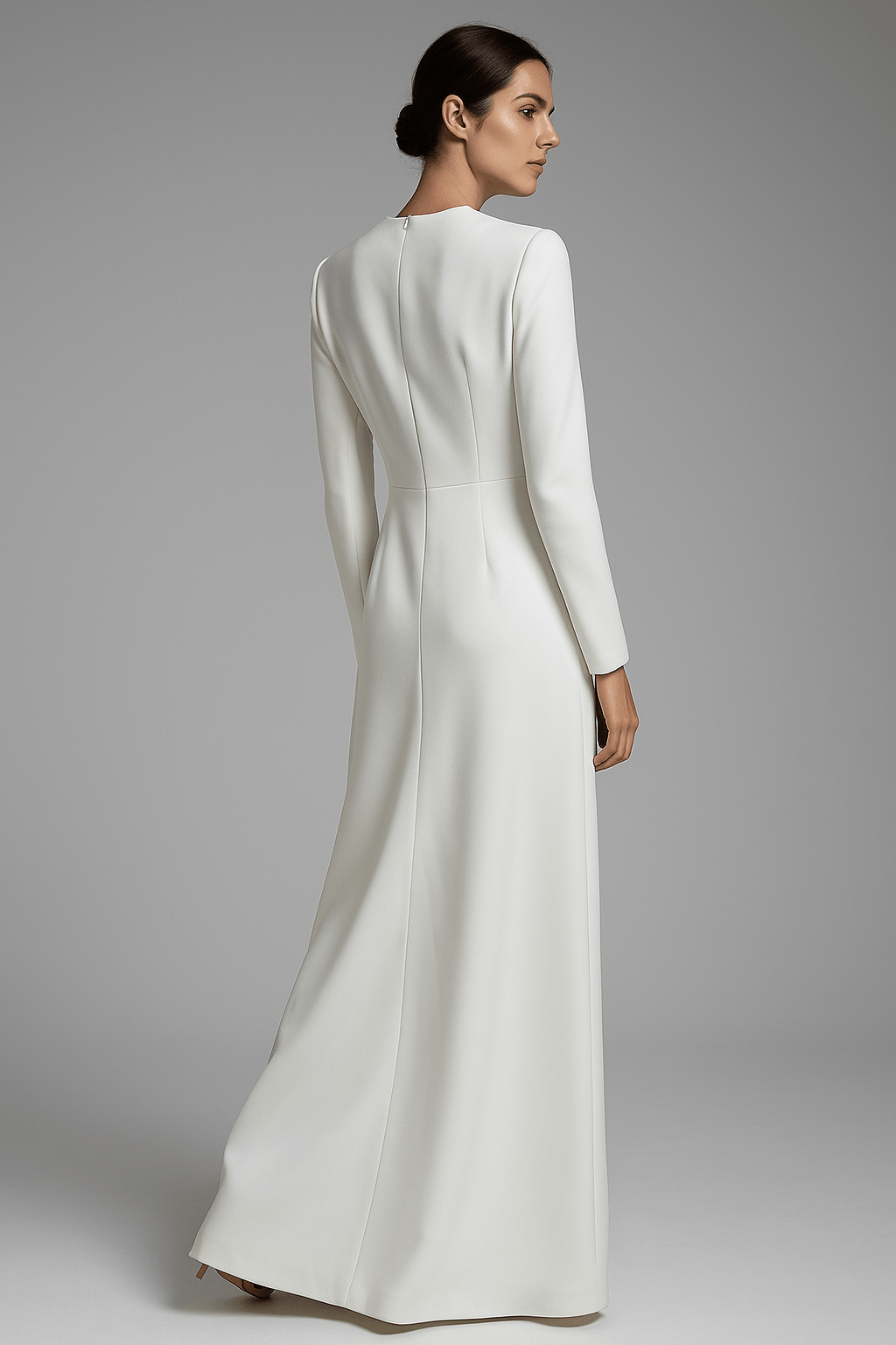 Isabelle White Beaded Embroidery Gown by O'DRRESSY | Dresses from Luxe Lane | SKU:  | Barcode:  | Options: White S | Isabelle White Beaded Embroidery Gown
