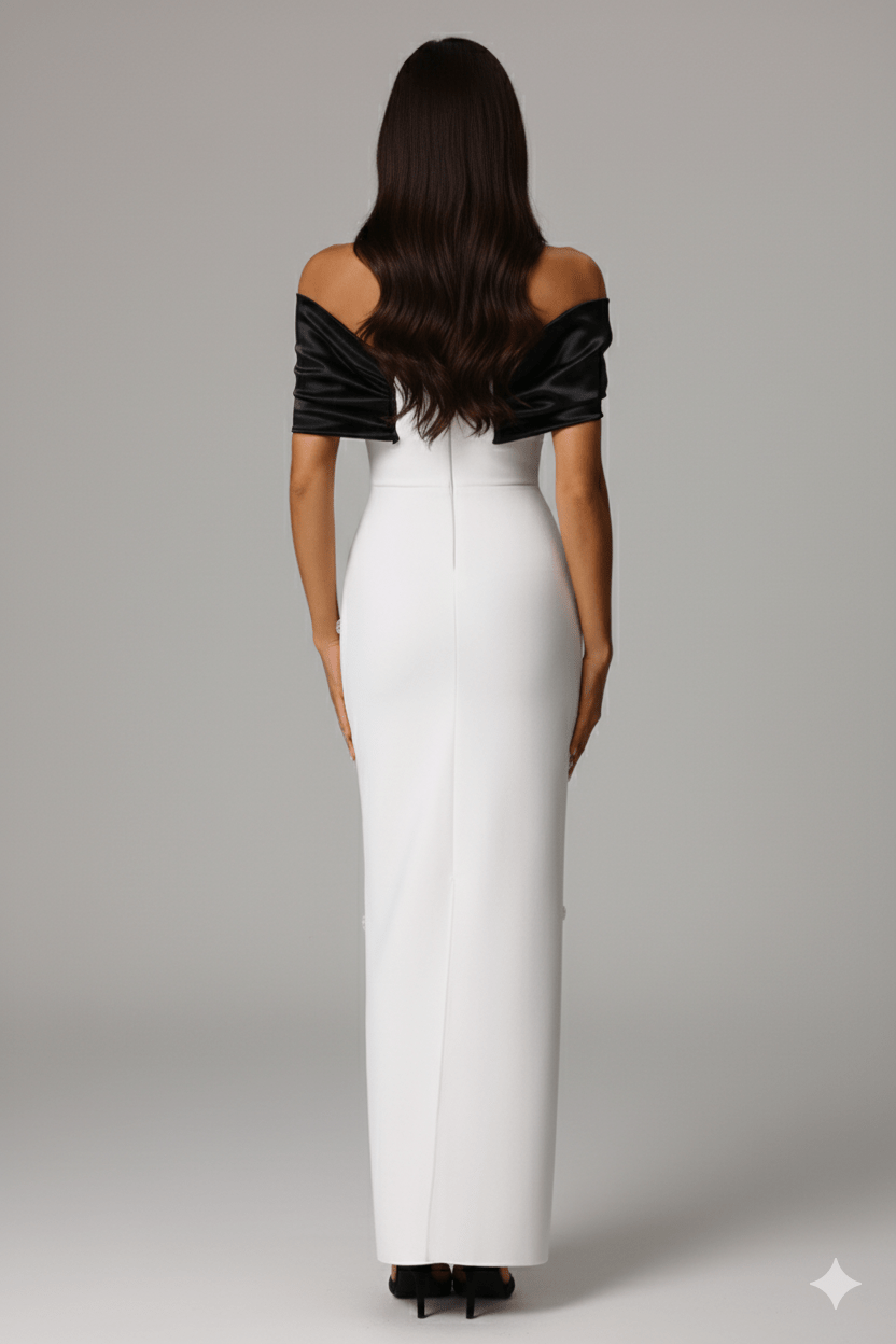 Ivory Grace Strapless Mermaid Gown by Luxe Lane | mermaid gown from Luxe Lane | SKU:  | Barcode:  | Options: Blue S | Ivory Grace Strapless Mermaid Gown