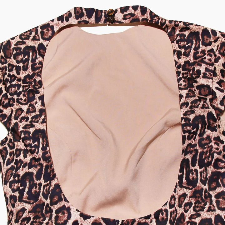 Leopard Print Cowl Neck Backless Mini Dress by Shine | Club Dresses from Luxe Lane | SKU: -1 | Barcode:  | Options: Leopard XS(4) | High Quality Womens Fashion Clothes Ladies Short Dresses Vestido De Fiesta Sexy Leopard Print Backless Mini Party Dress