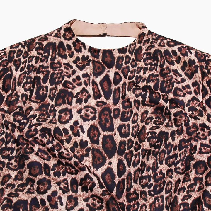 Leopard Print Cowl Neck Backless Mini Dress by Shine | Club Dresses from Luxe Lane | SKU: -1 | Barcode:  | Options: Leopard XS(4) | High Quality Womens Fashion Clothes Ladies Short Dresses Vestido De Fiesta Sexy Leopard Print Backless Mini Party Dress