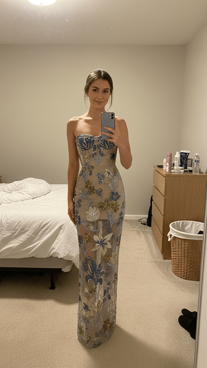 Marbella Floral Sequin Embroidered Maxi DressParty dressesColorfulS(8)Luxe Lane