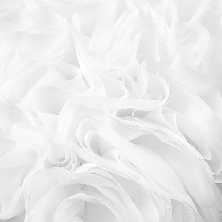 Midnight Bloom Mini by Luxe Lane | Party dresses from Luxe Lane | SKU:  | Barcode:  | Options: Black white XS | Womens Elegant Black Strapless White Floral Ruffle Mini Prom Dress Elegant Club Evening Party Dresses Cocktail Gown