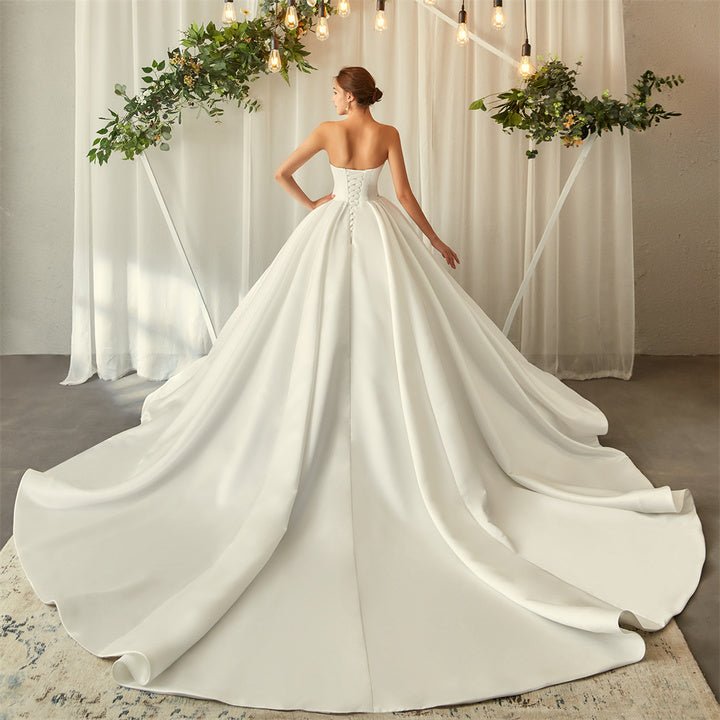 Mily Bridal Sweetheart Neck Sleeveless coming soonWedding DressIvory50 cmLuxe Lane