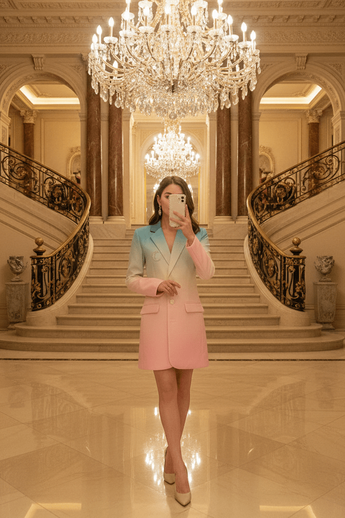 Pink Tailored Women’s Business Blazer SuitWomen's Blazer SuitscolorfulS(6)Luxe Lane