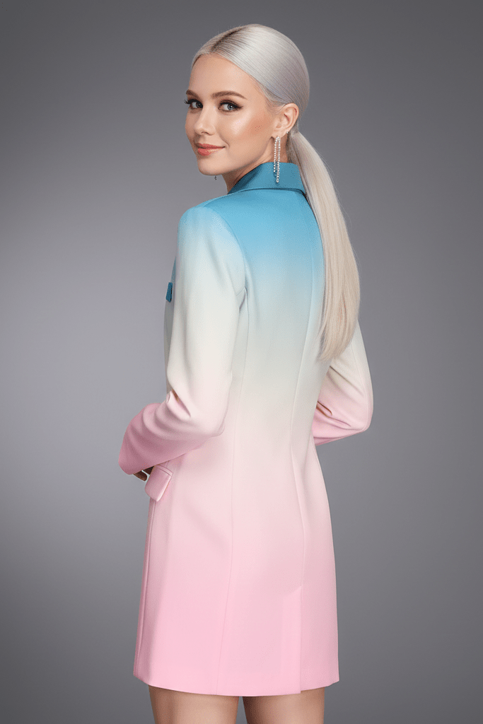 Pink Tailored Women’s Business Blazer SuitWomen's Blazer SuitscolorfulS(6)Luxe Lane