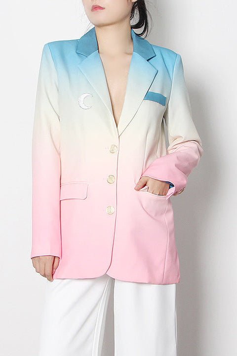 Pink Tailored Women’s Business Blazer SuitWomen's Blazer SuitscolorfulS(6)Luxe Lane