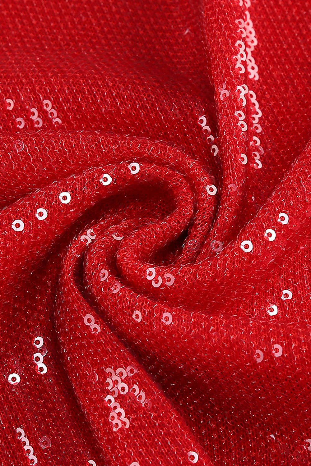 Red Sequin Slit Maxi Dresssheath gownRedS(2)redLuxe Lane
