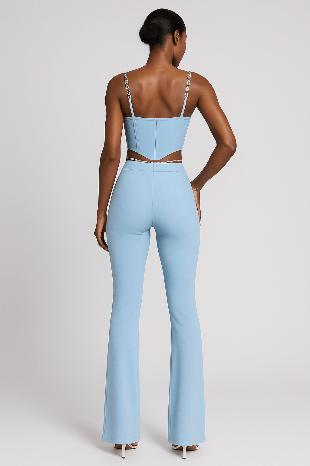 Rhea Fitted Camisole Two - Piece Set by Luxe Lane | from Luxe Lane | SKU:  | Barcode:  | Options: Black XS | Rhea Fitted Camisole Two - Piece Set