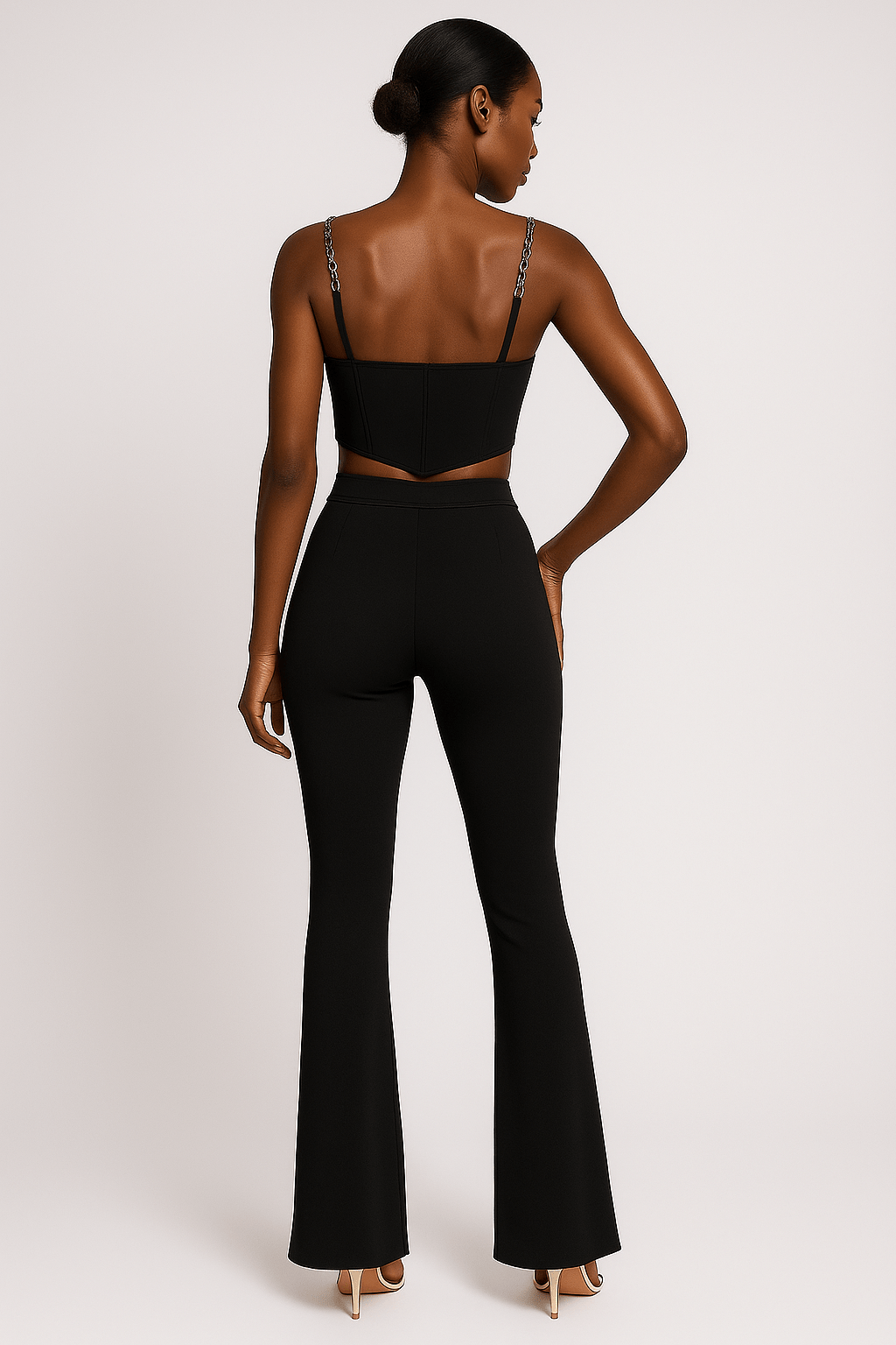 Rhea Fitted Camisole Two - Piece Set by Luxe Lane | from Luxe Lane | SKU:  | Barcode:  | Options: Blue XS | Rhea Fitted Camisole Two - Piece Set