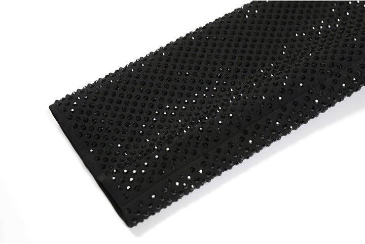 Rhinestone Cropped Blazer JacketBlackS(6)blackLuxe Lane
