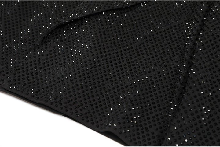 Rhinestone Cropped Blazer JacketBlackS(6)blackLuxe Lane