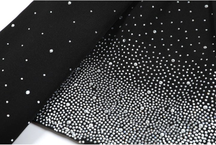 Rhinestone Ombre Cropped Blazer JacketBlazerBlackS(6)blackLuxe Lane