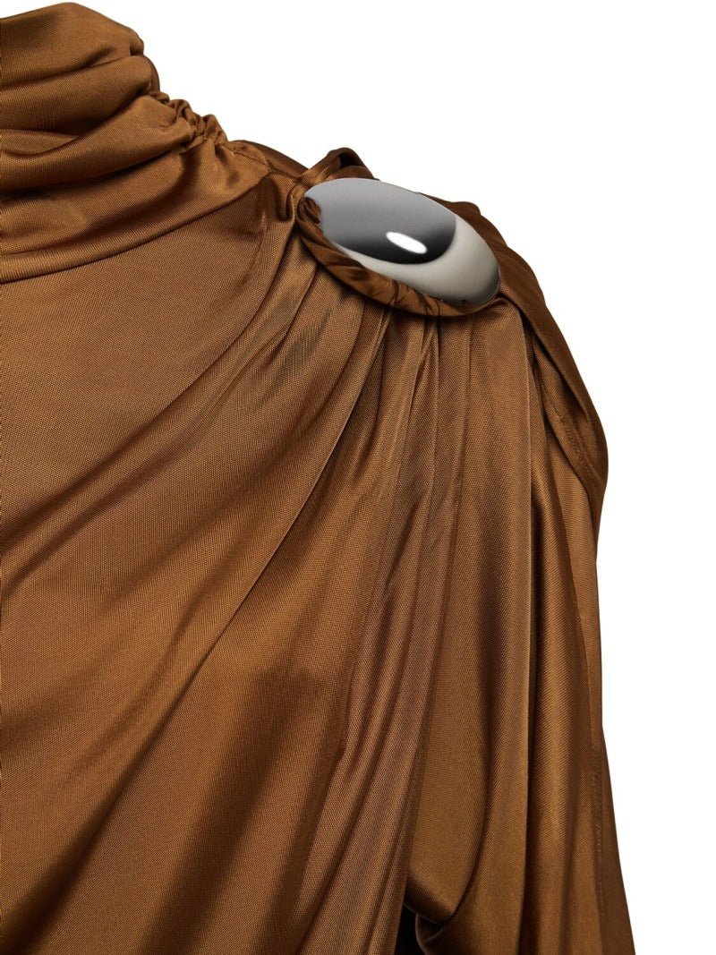 Ribbon Half - Turtleneck Pleated Mini DressBlackS(6)Luxe Lane